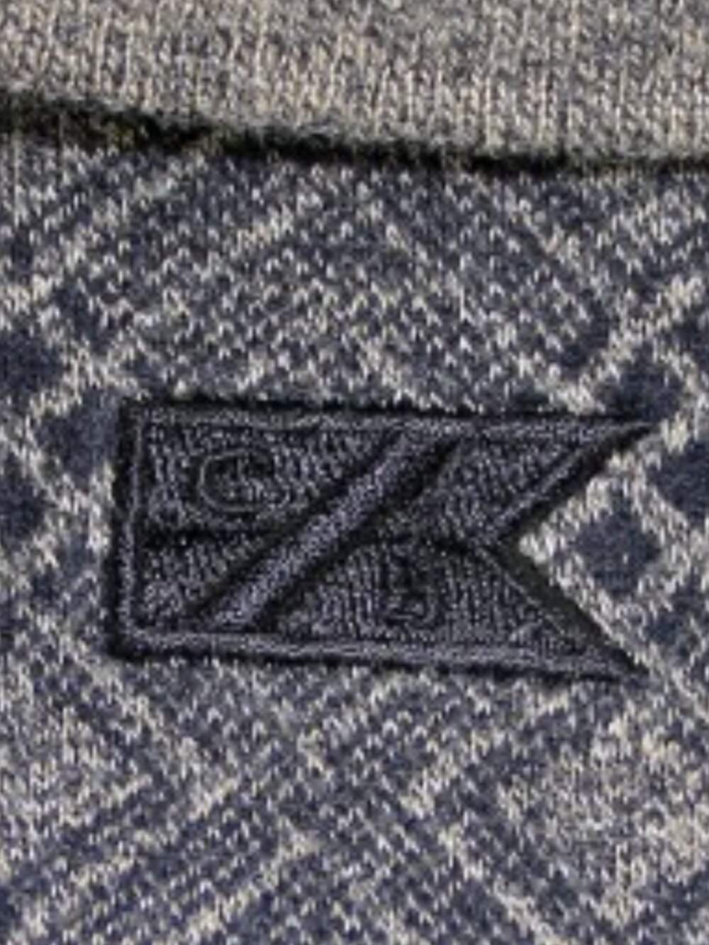 CUTTER & BUCK Dark Gray & Black with Tan Knit Pullover 100% Cotton Size M - Picture 5 of 5